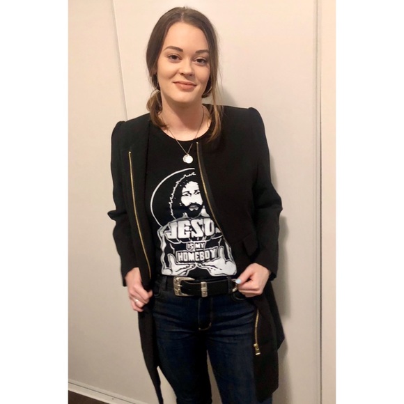 H&M Long Black Blazer - Picture 1 of 4